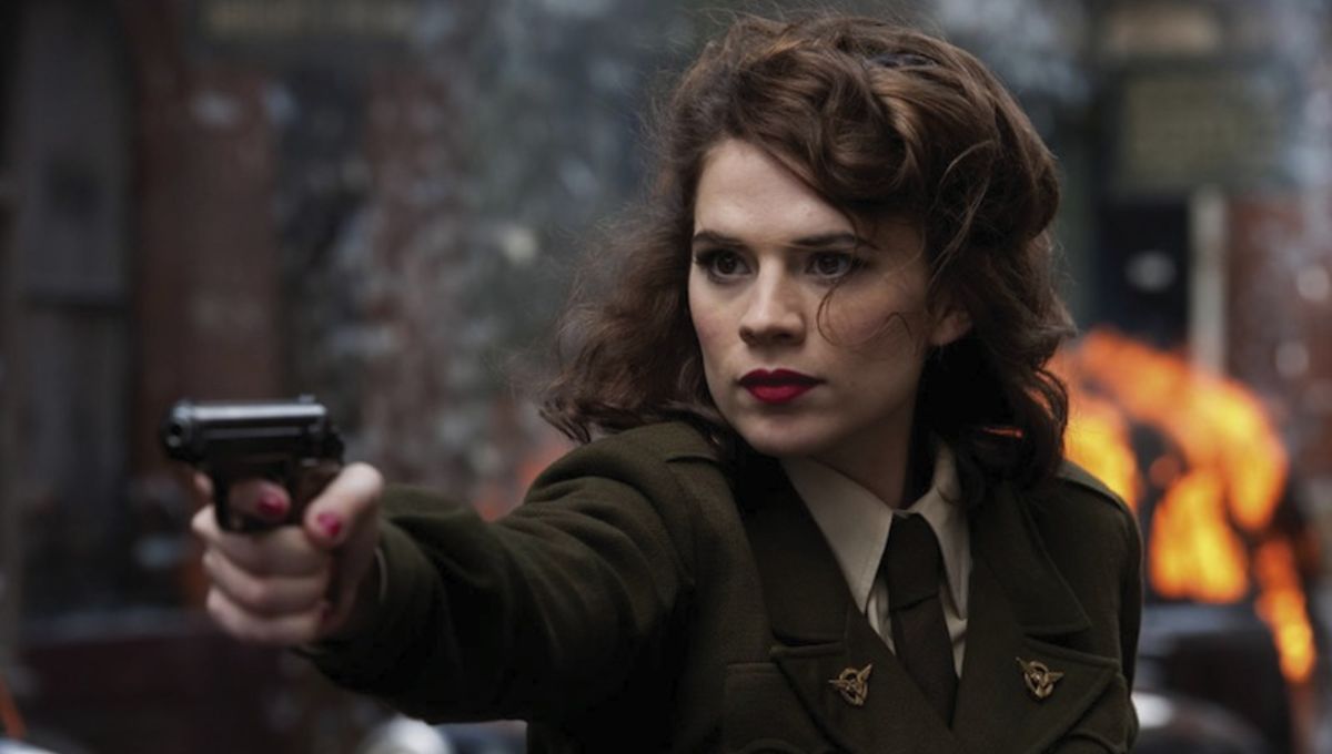 True or false: Peggy Carter makes an appearance in the film?