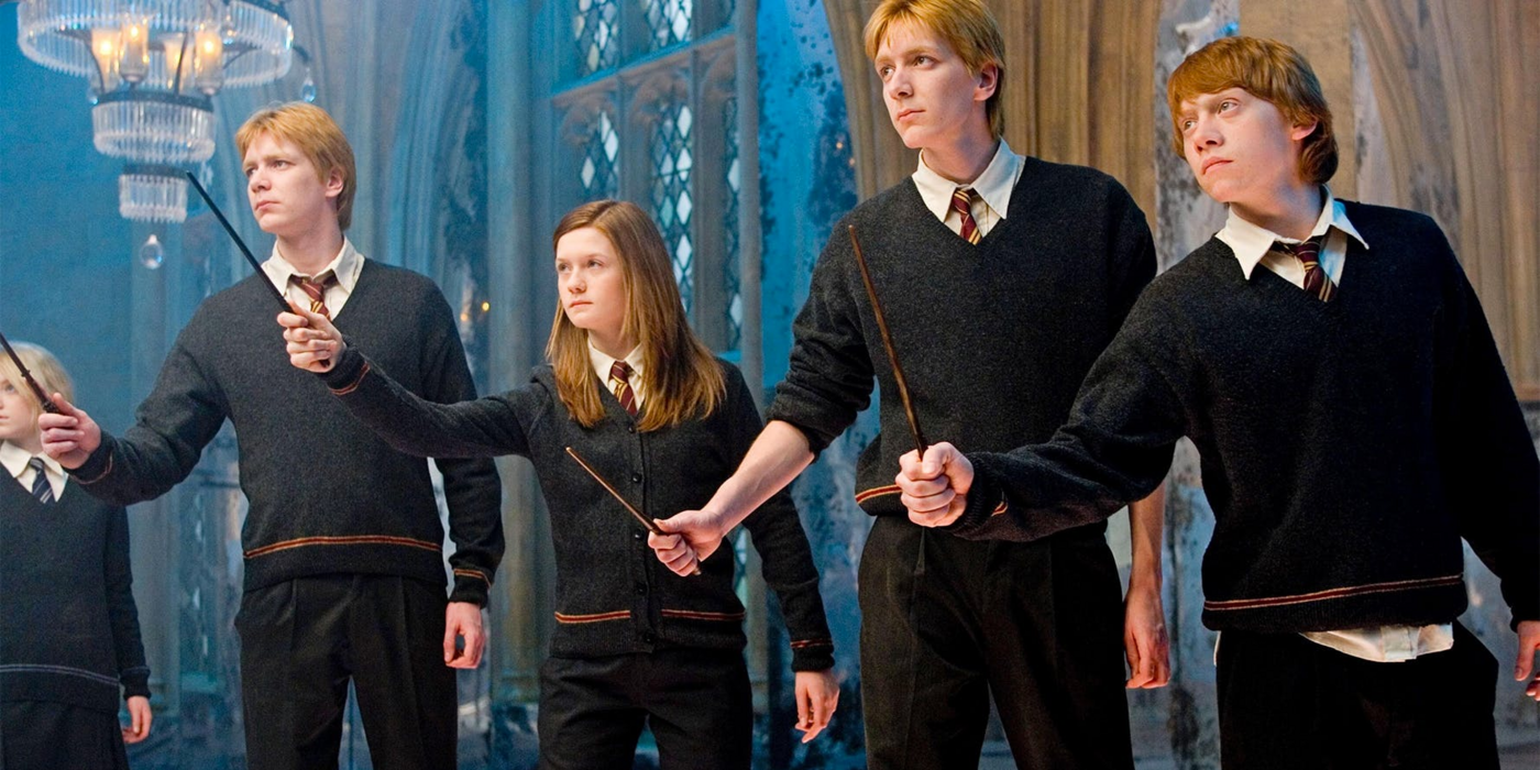 Which of the Weasley twins have a Hyena as their Patronus?