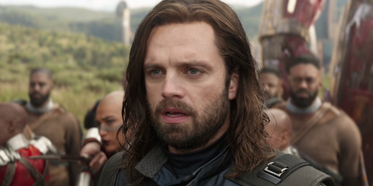 True or false: Bucky Barnes appears in an end credit scene of Black Panther?