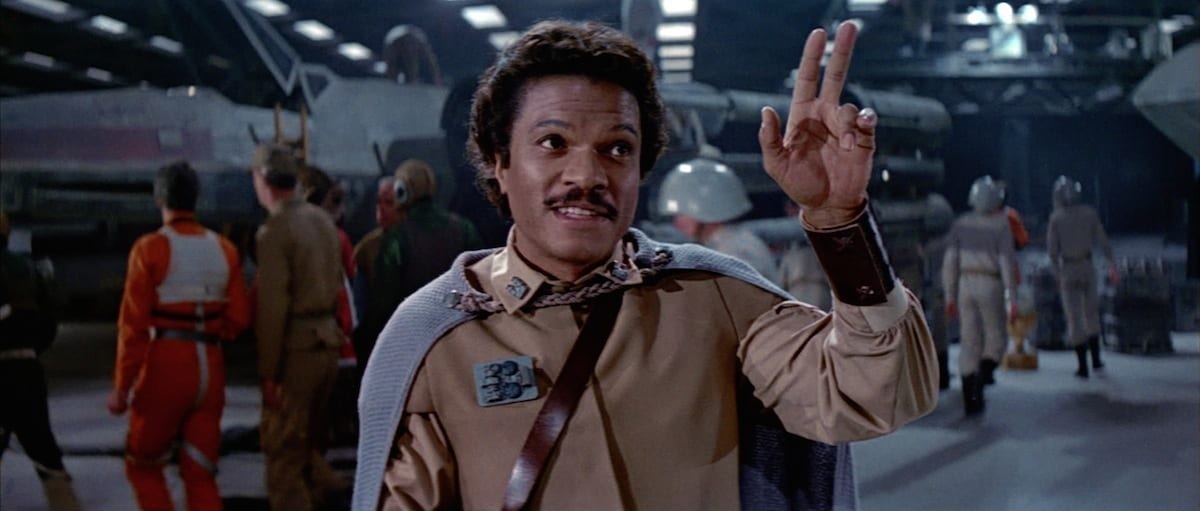 Lando says the falcon is the fastest __________ in the galaxy.