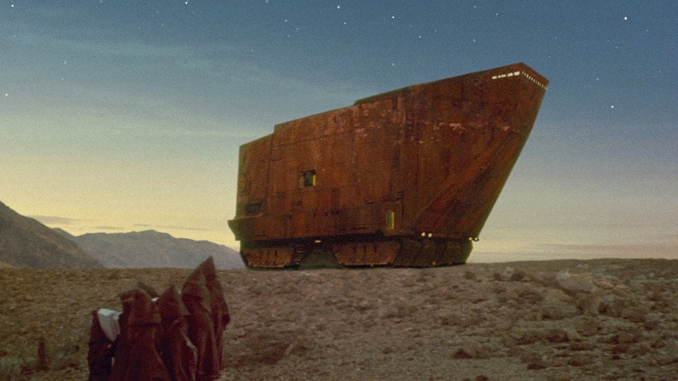 What’s the name of the Jawas’ vehicle? 