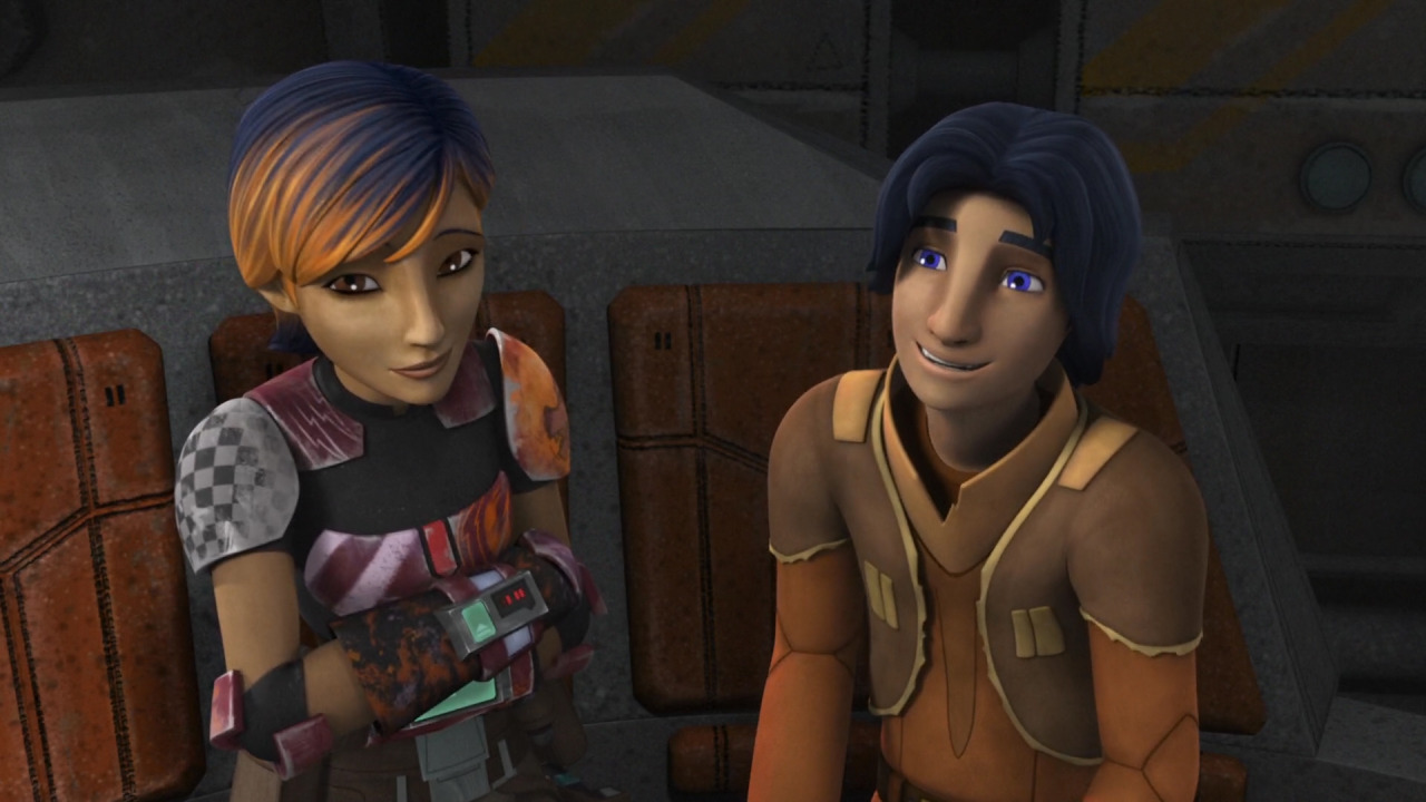 What does Sabine give to Ezra as a birthday present?