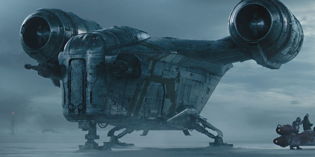 What is the name of Mando’s ship?