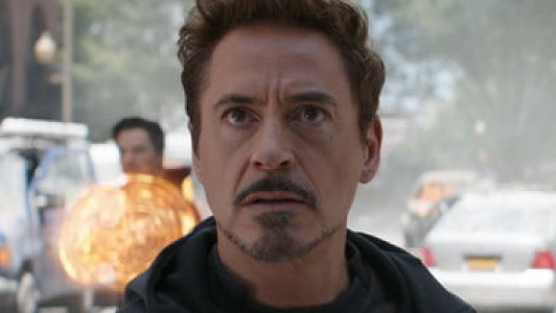 Who does Tony invite to his wedding in the beginning of Infinity War?