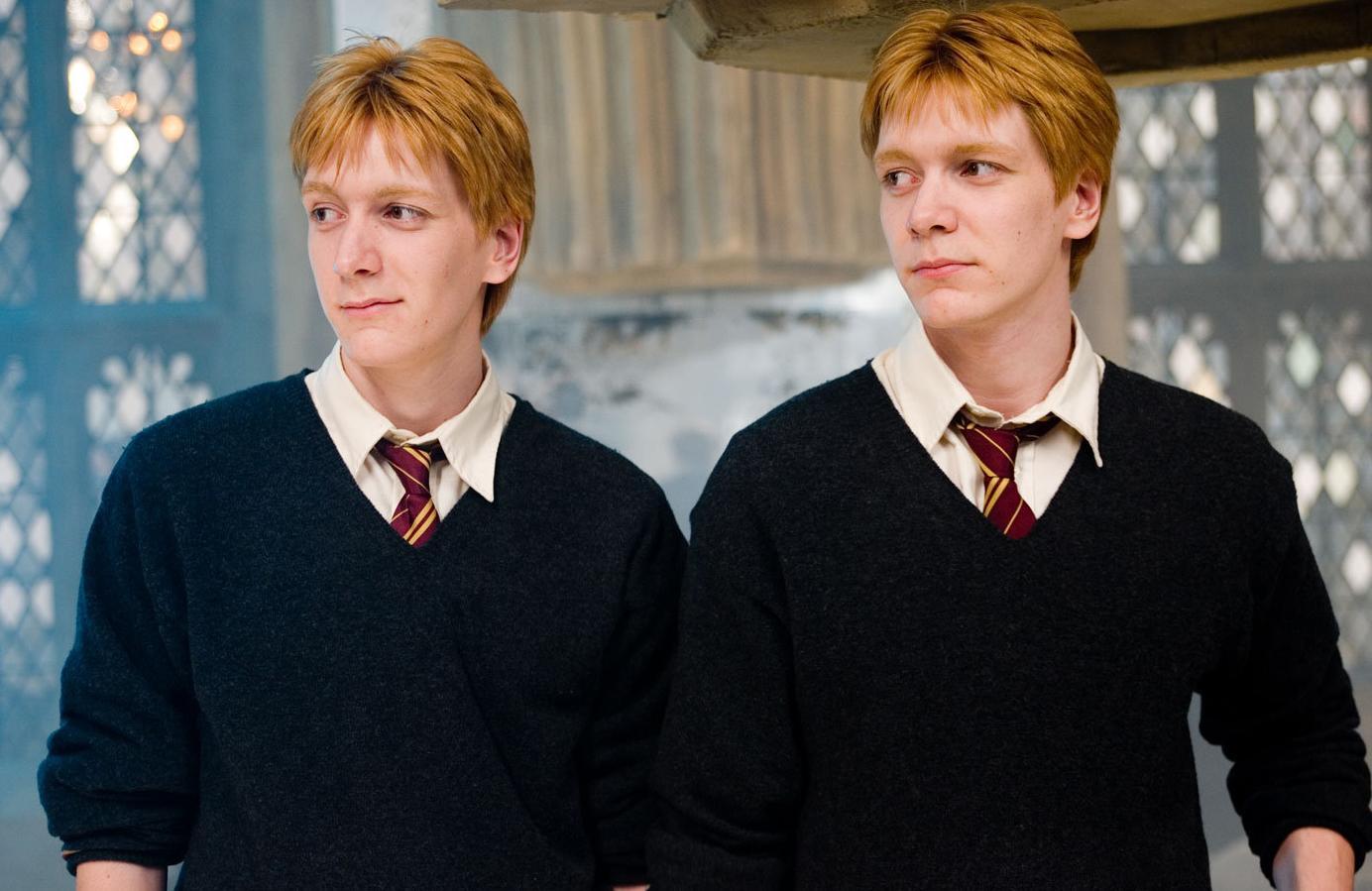 Which Weasley twin dies? 