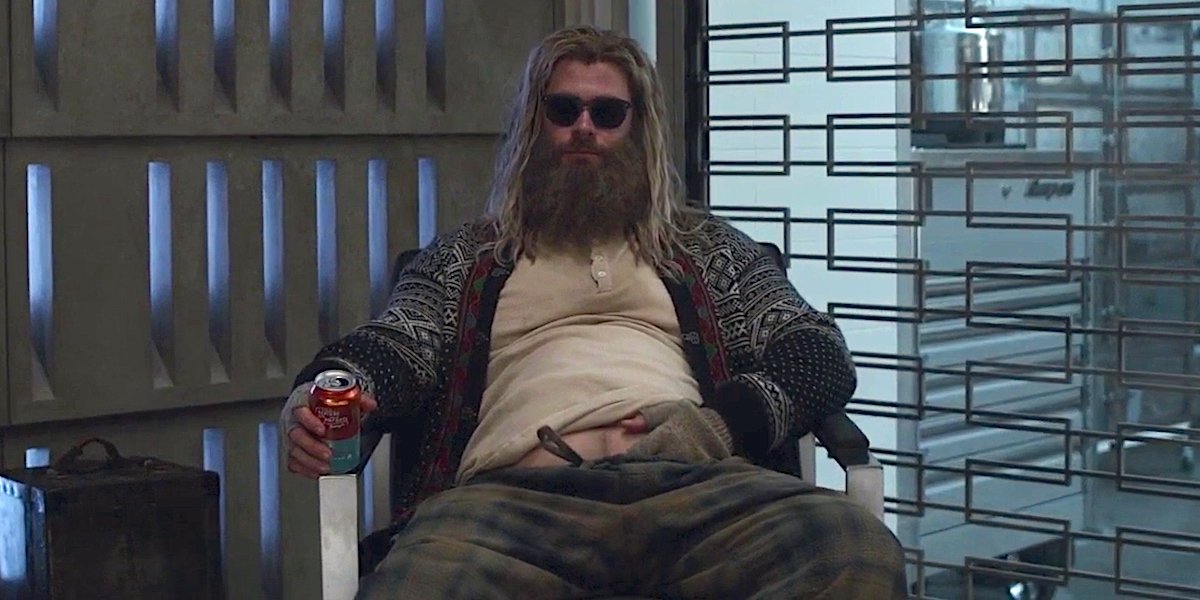 What does Rocket think Thor looks like when he is fat?